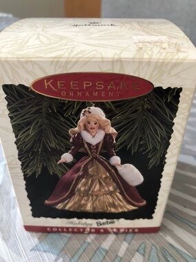 Hallmark Holiday Barbie Ornament - 1996 In Original Box